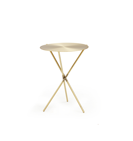 Brass End Table