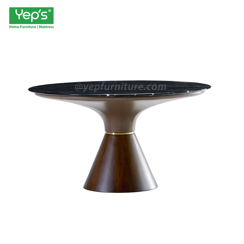 Round Dining Table with Natural Marble Stone Table Top.jpg